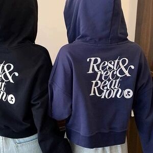 Rest & Rec Dark Navy zip up size M